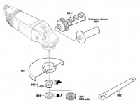 Bosch 3 601 H84 201 Gws 24-230 Jh Angle Grinder 230 V / Eu Spare Parts